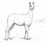 How to draw a Vicuña