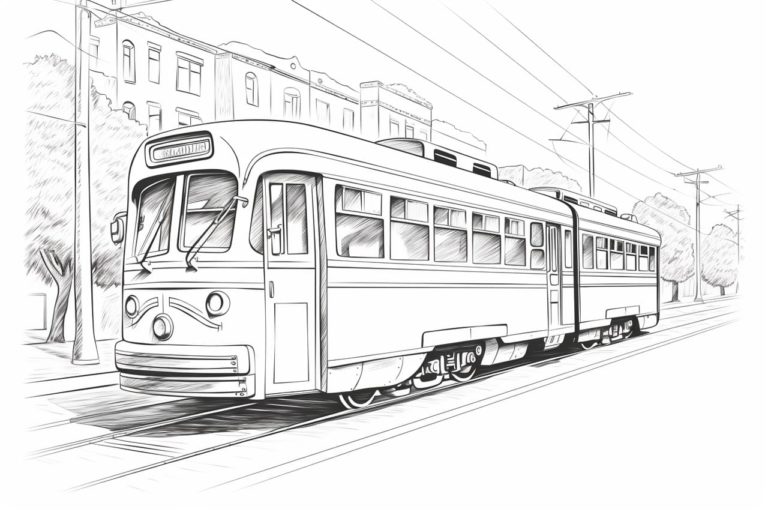 How to Draw a Vintage Streetcar