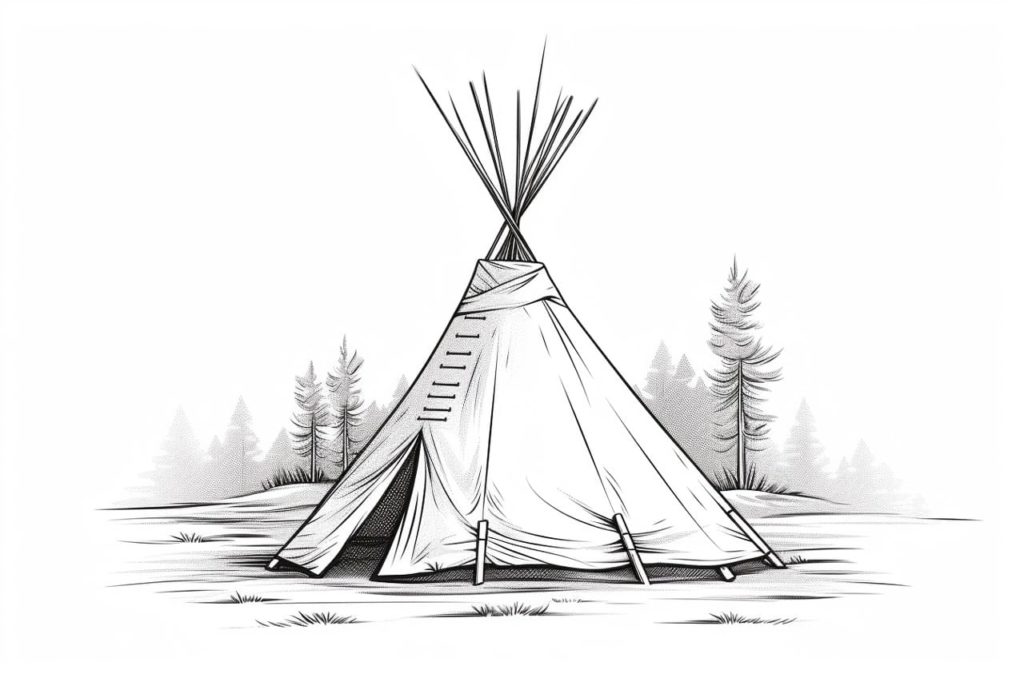 How to Draw a Wigwam - Yonderoo