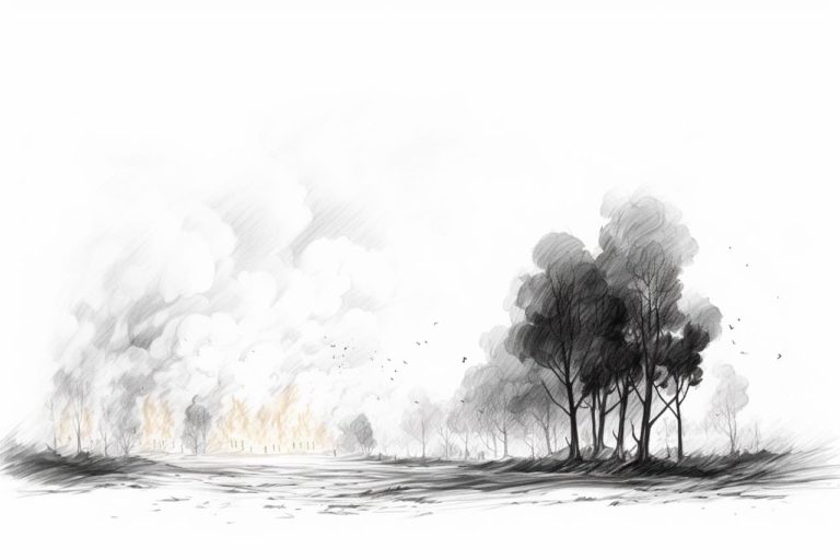 how to draw a wildfire