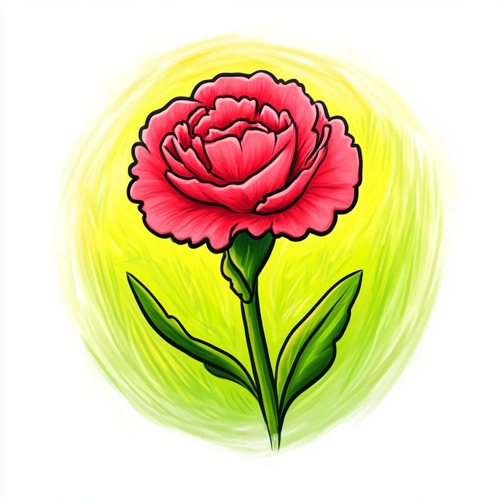 logo of a carnation flower