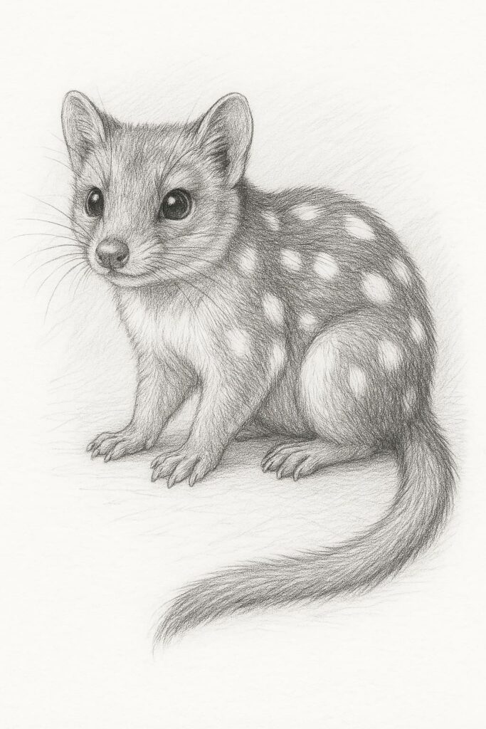 quoll drawing