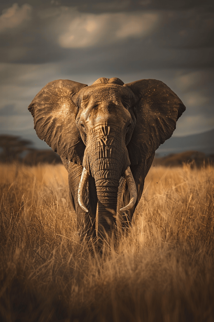 reference photo of an African elephant