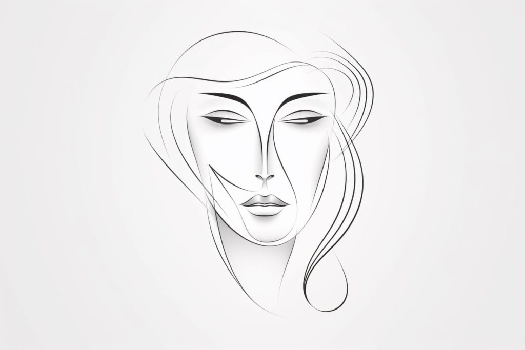 How To Draw An Abstract Face Yonderoo