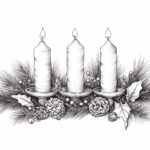 How to Draw an Advent Wreath