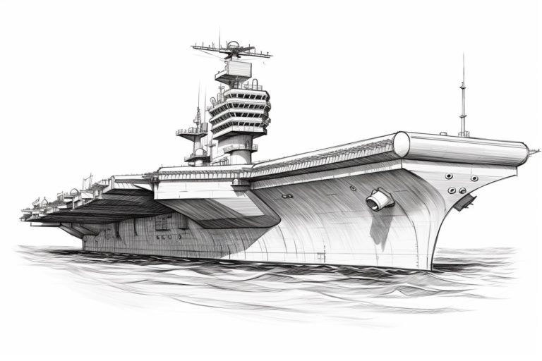 How to Draw an Aircraft Carrier