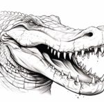 How to Draw an Alligator Head