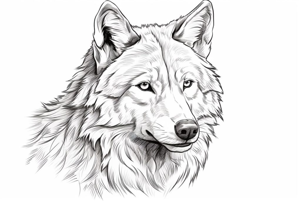 How to Draw an Arctic Wolf - Yonderoo