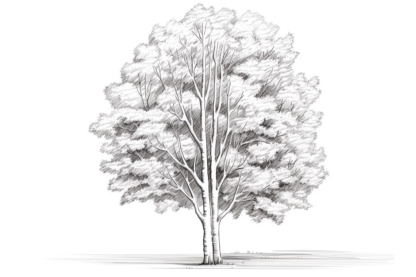 How to Draw an Aspen Tree