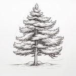 How to Draw an Evergreen Tree