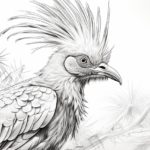 how to draw a hoatzin