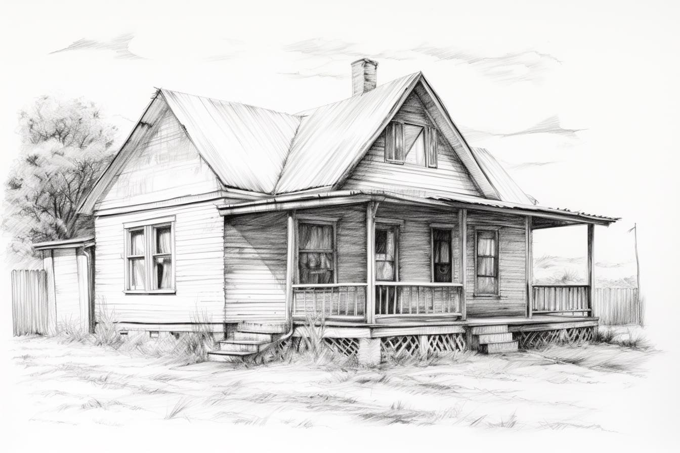 How to Draw an Old House