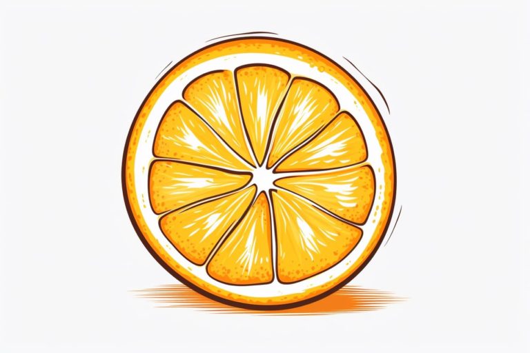 How to Draw an Orange Slice