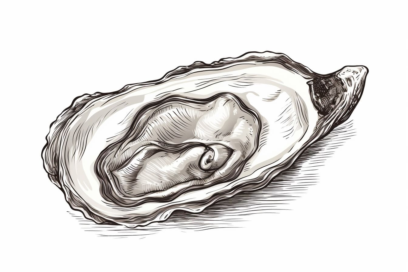 How to draw an oyster