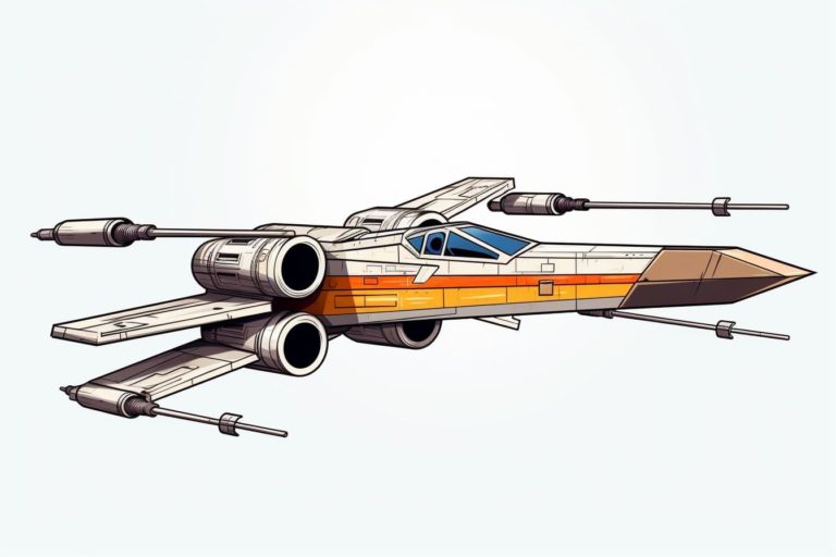 How to Draw an X-wing