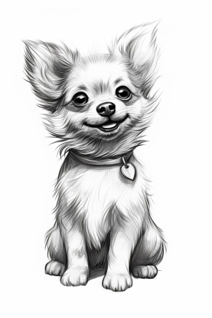 cute anime dog drawing