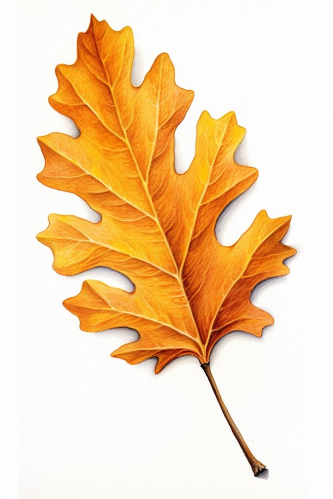 oak leaf in autumn