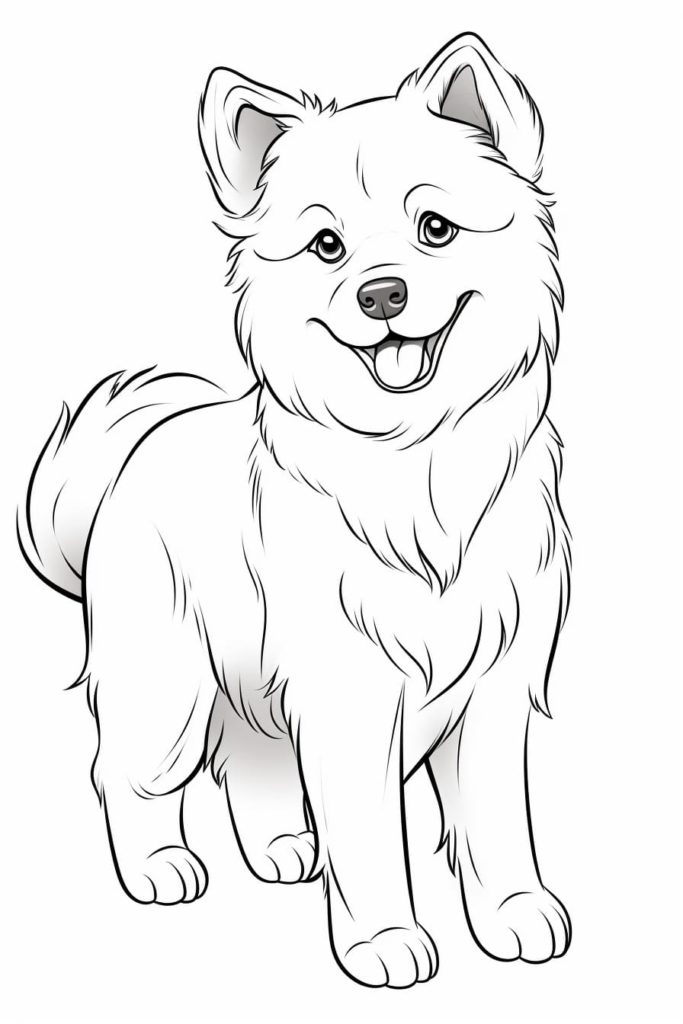 anime dog drawing