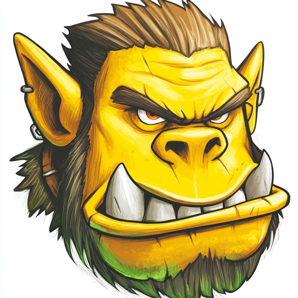 logo of an orc