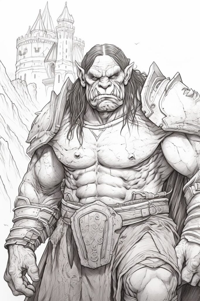 orc in a mountain stronghold