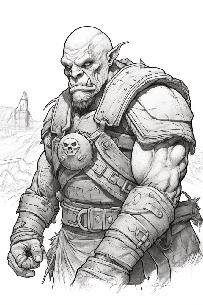 orc ready for battle