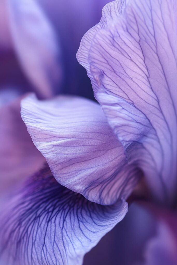 close up of iris flower