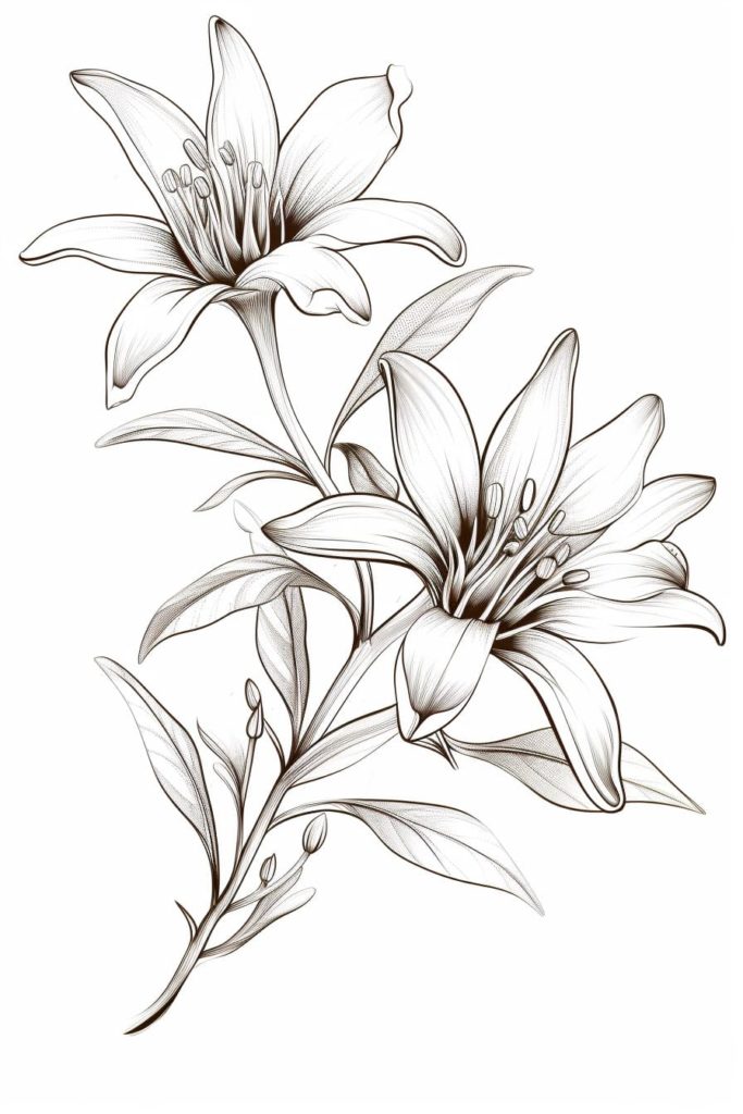 botanical illustration of a flower