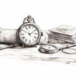 Drawing Time - Antique Watch