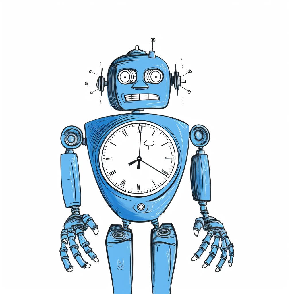 robot clock