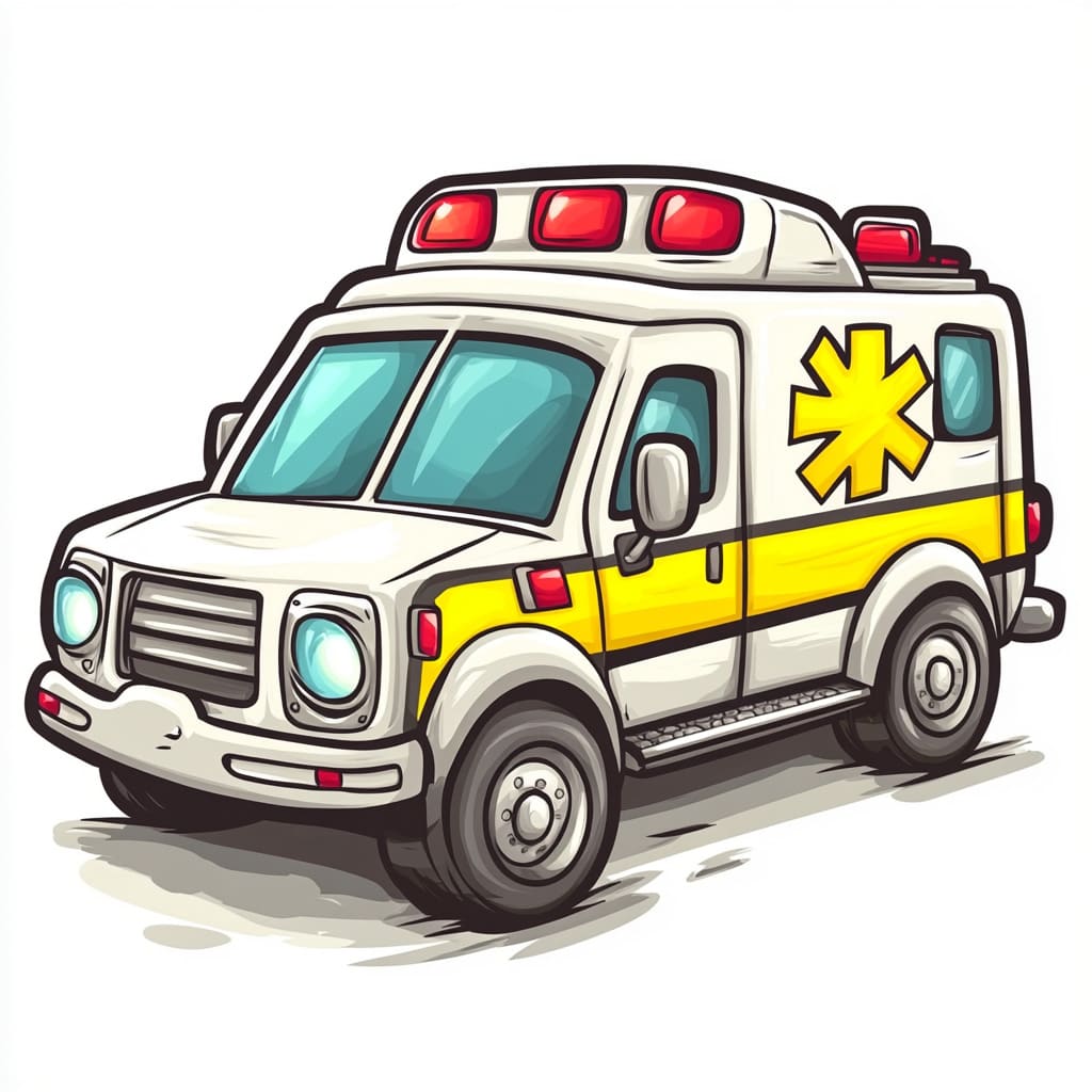 How to Draw an Ambulance logo