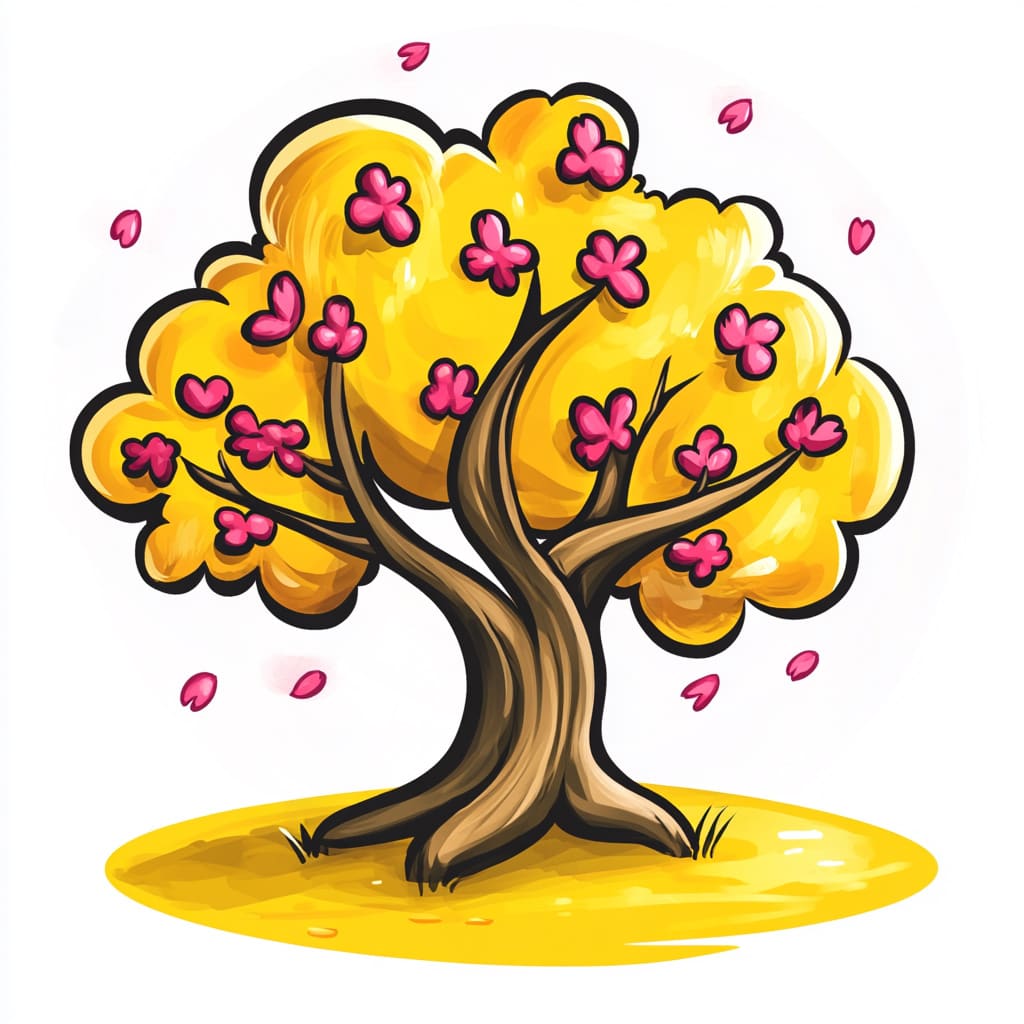 How to Draw a Cherry Blossom Tree logo