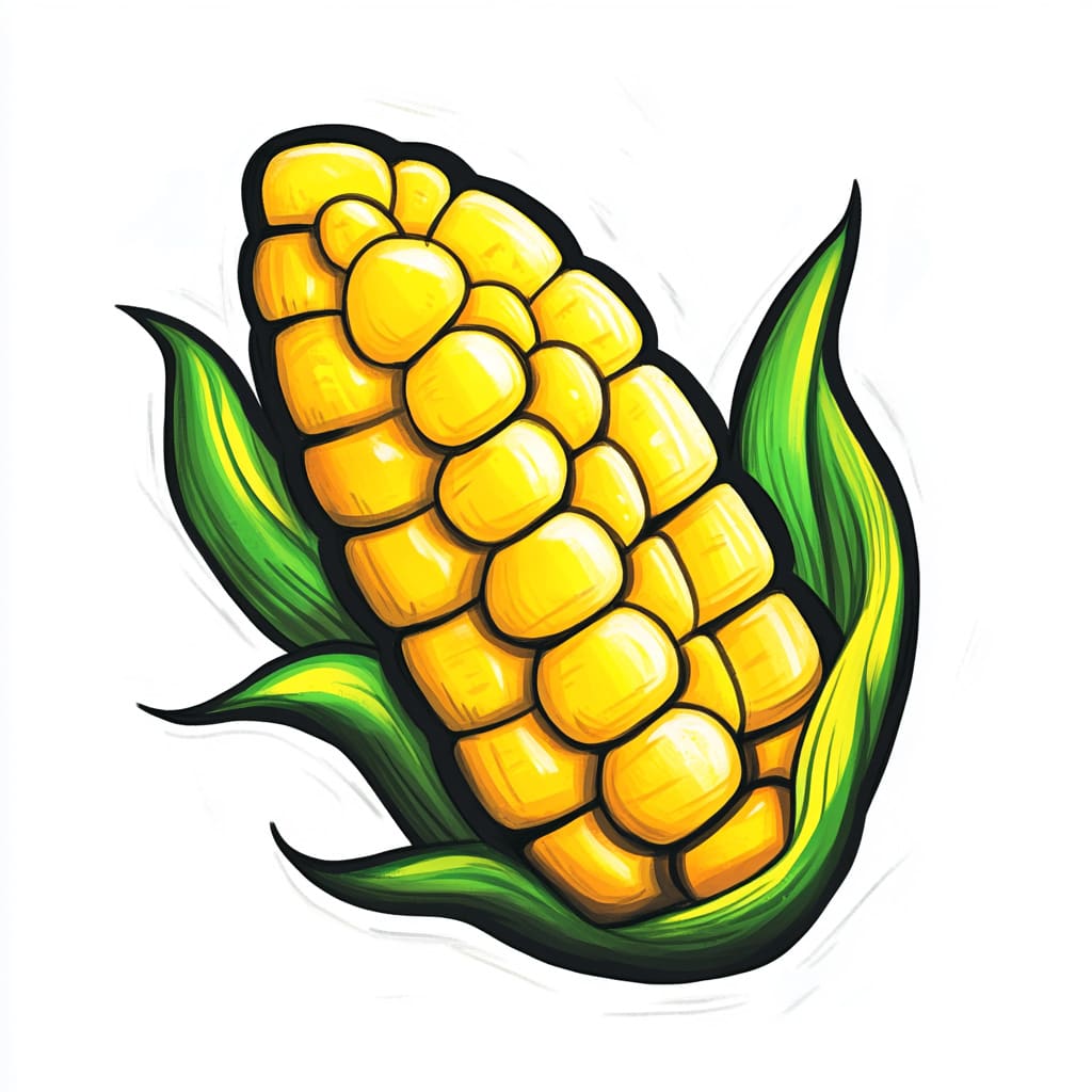 How to Draw Corn logo