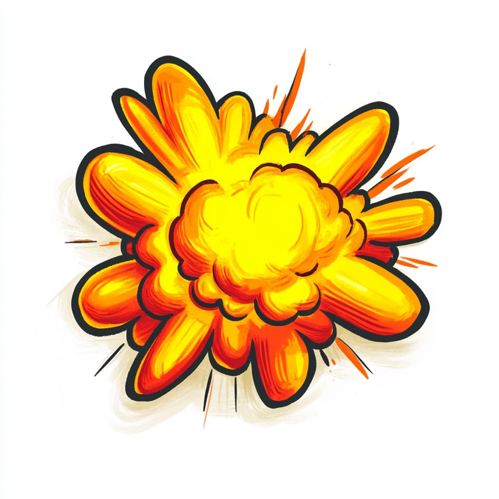 How to Draw a Cosmic Explosion logo