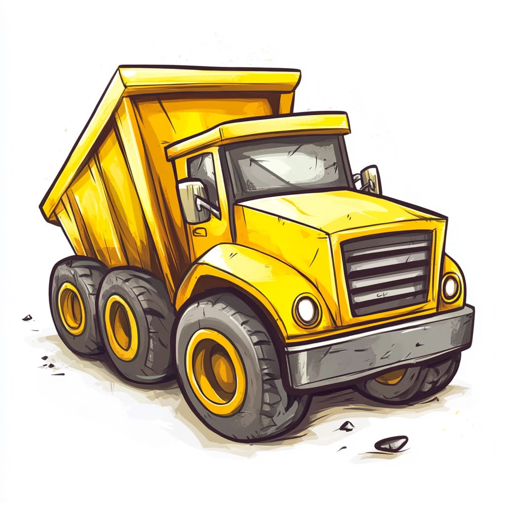 How to Draw a Dump Truck logo