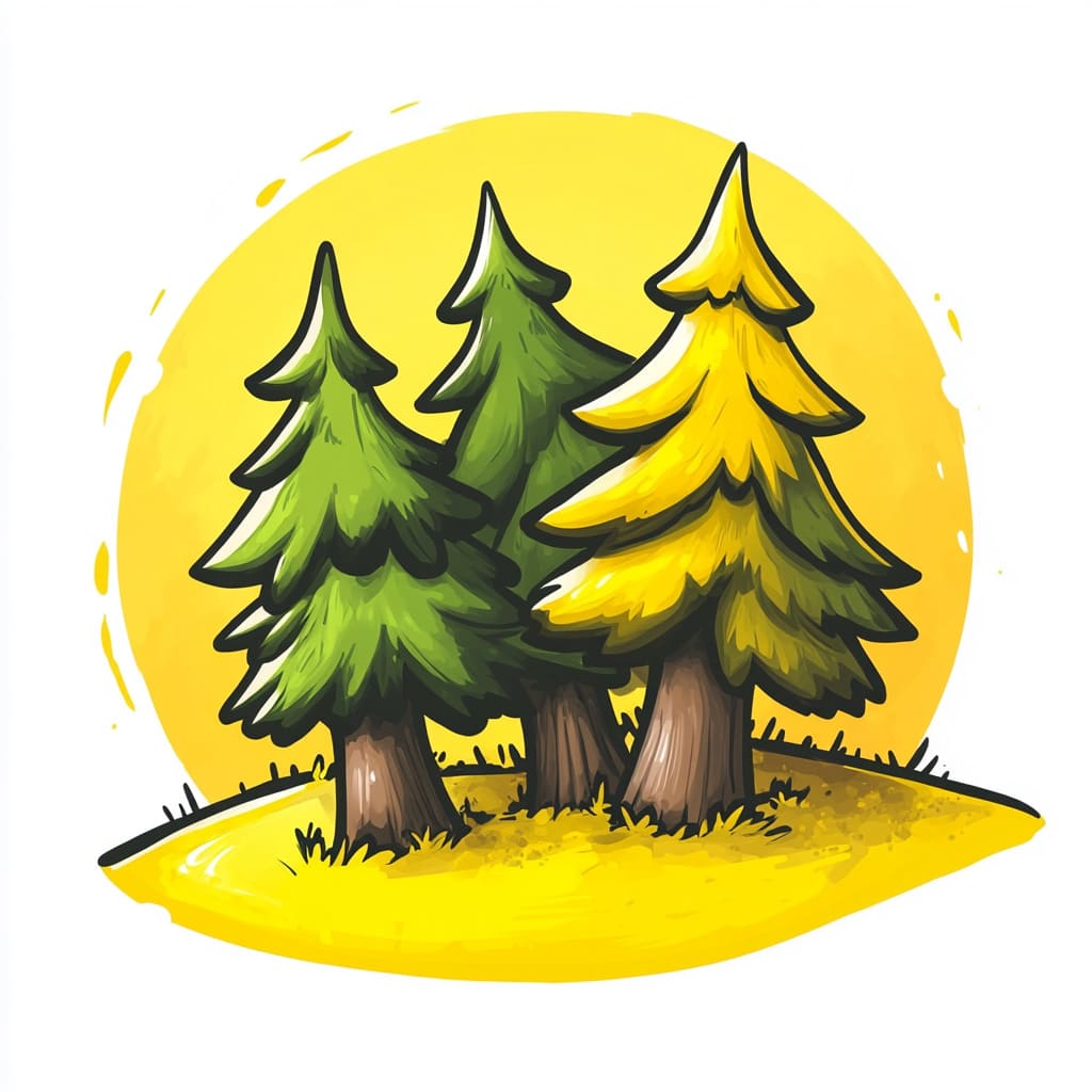 How to Draw a Forest logo