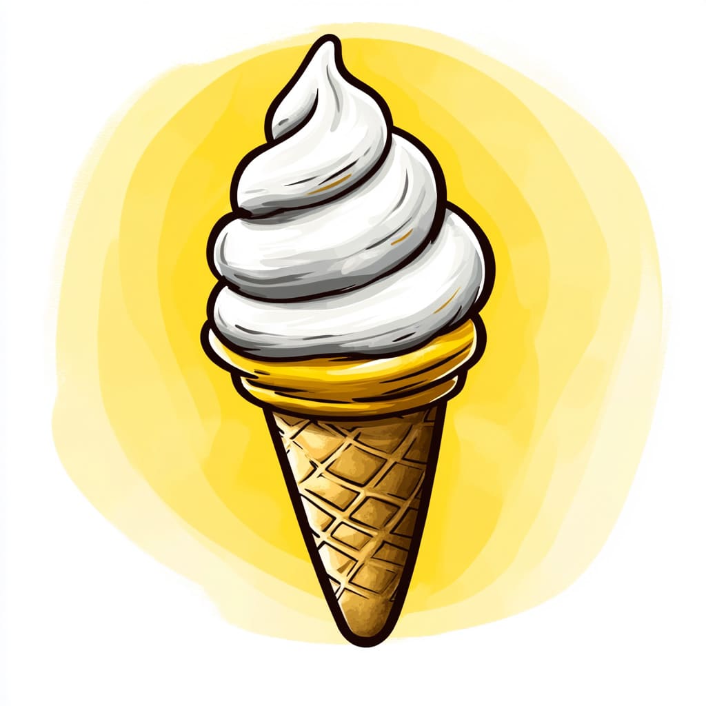 How to Draw Ice Cream in a Cone logo