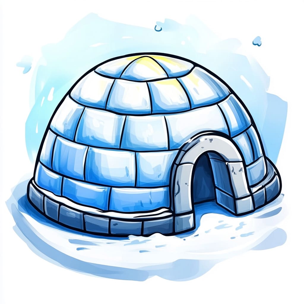 How to Draw an Igloo logo