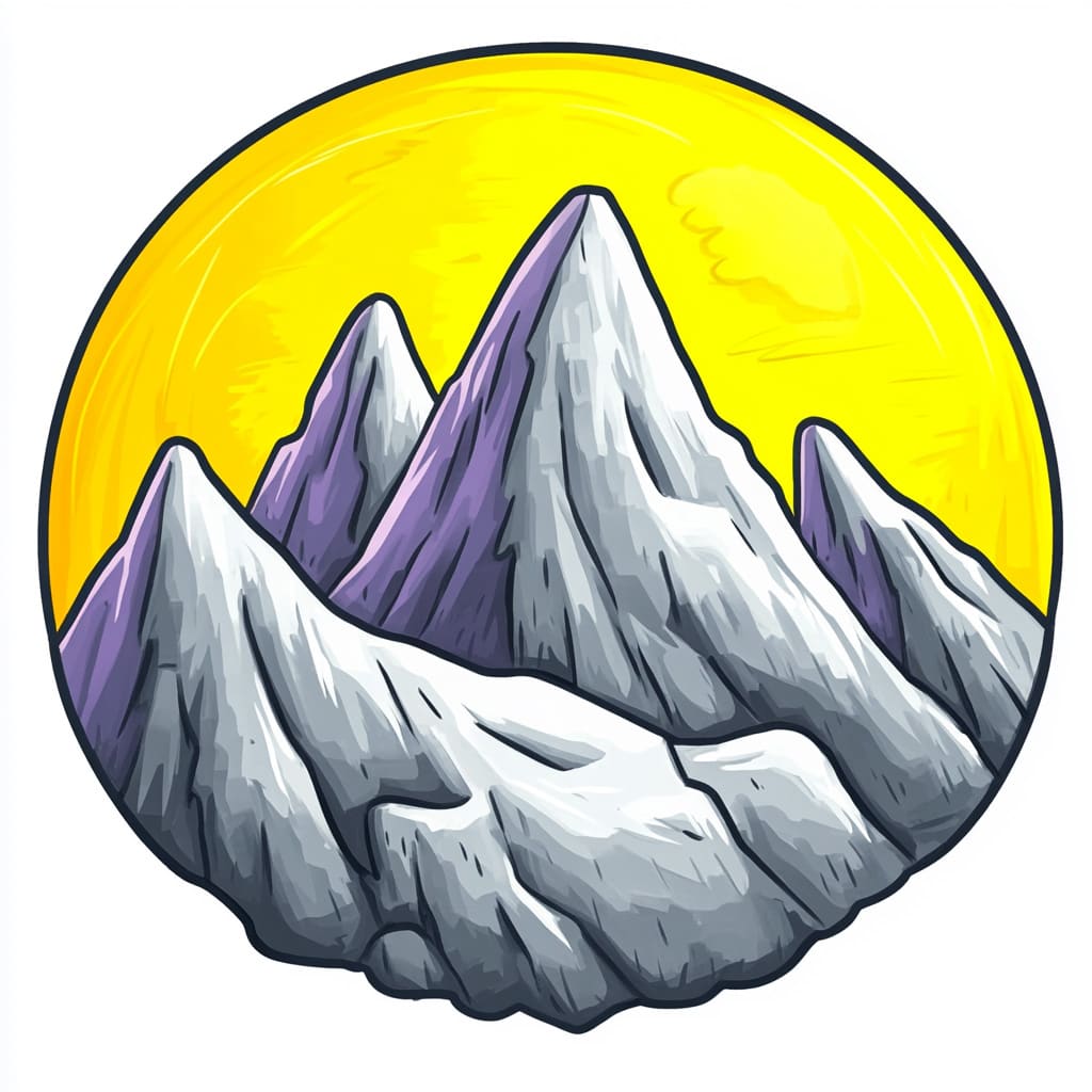 How to Draw a Mountain Landscape logo