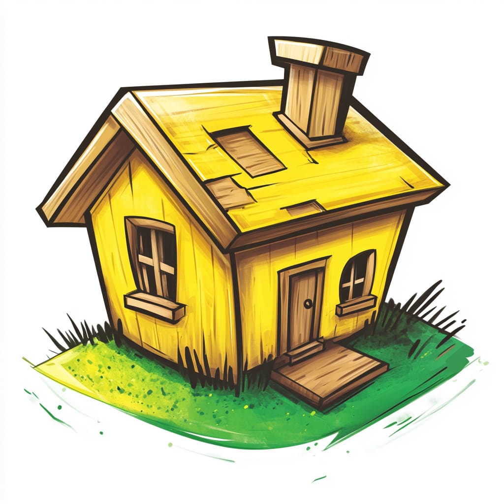 How to Draw an Old House logo