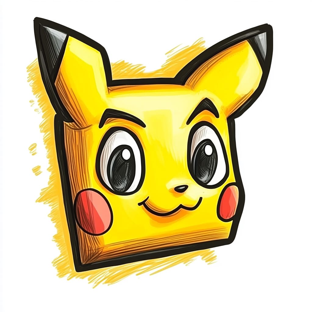 How to Draw a Pikachu logo