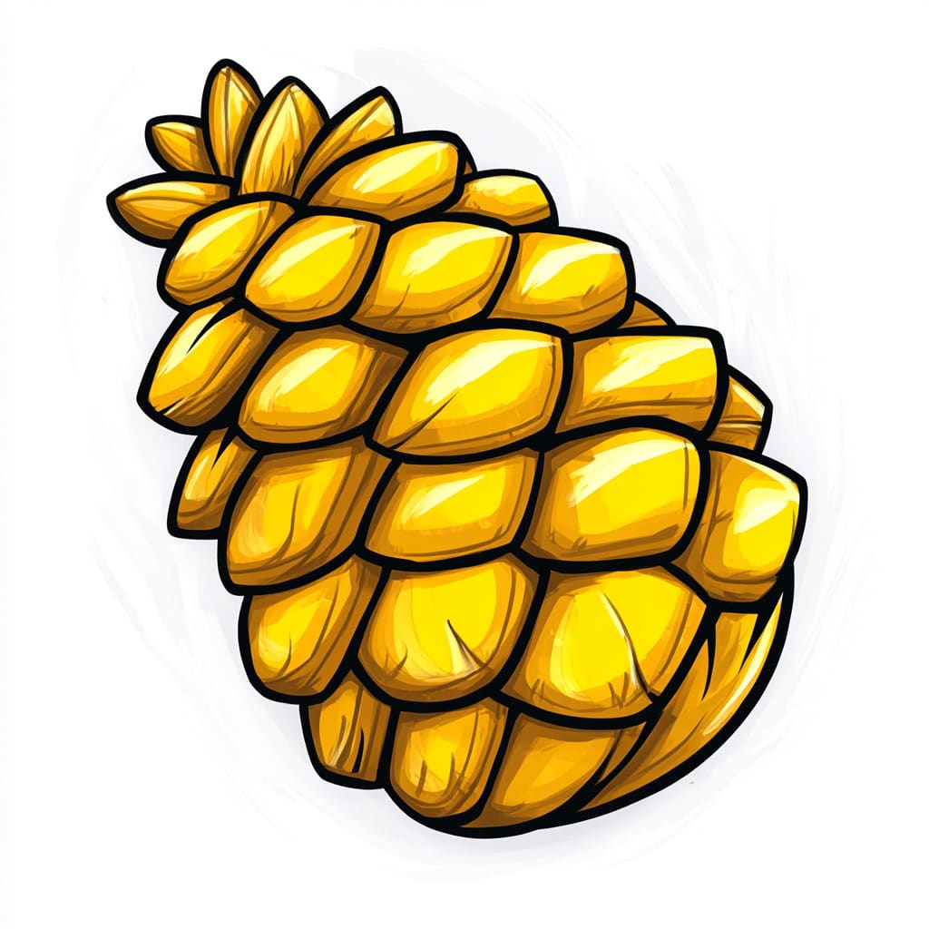 How to Draw a Pinecone logo