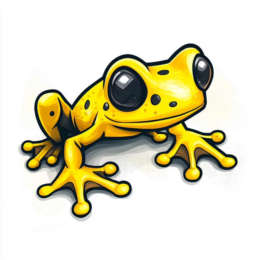 How to Draw a Poison Dart Frog logo