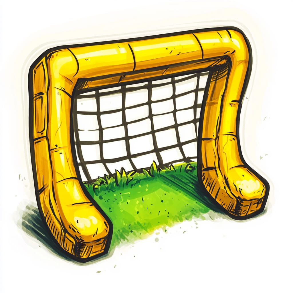 How to Draw a Soccer Goal logo