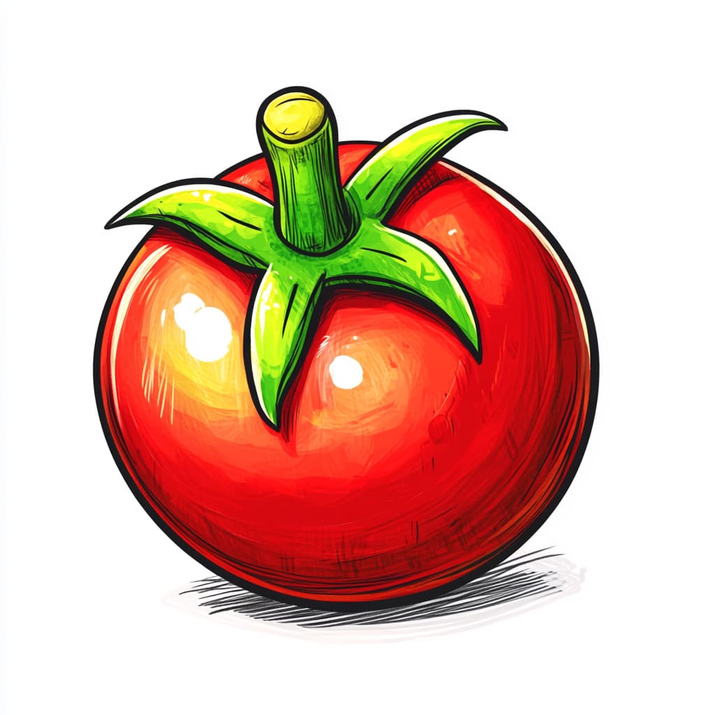 How to Draw a Tomato logo