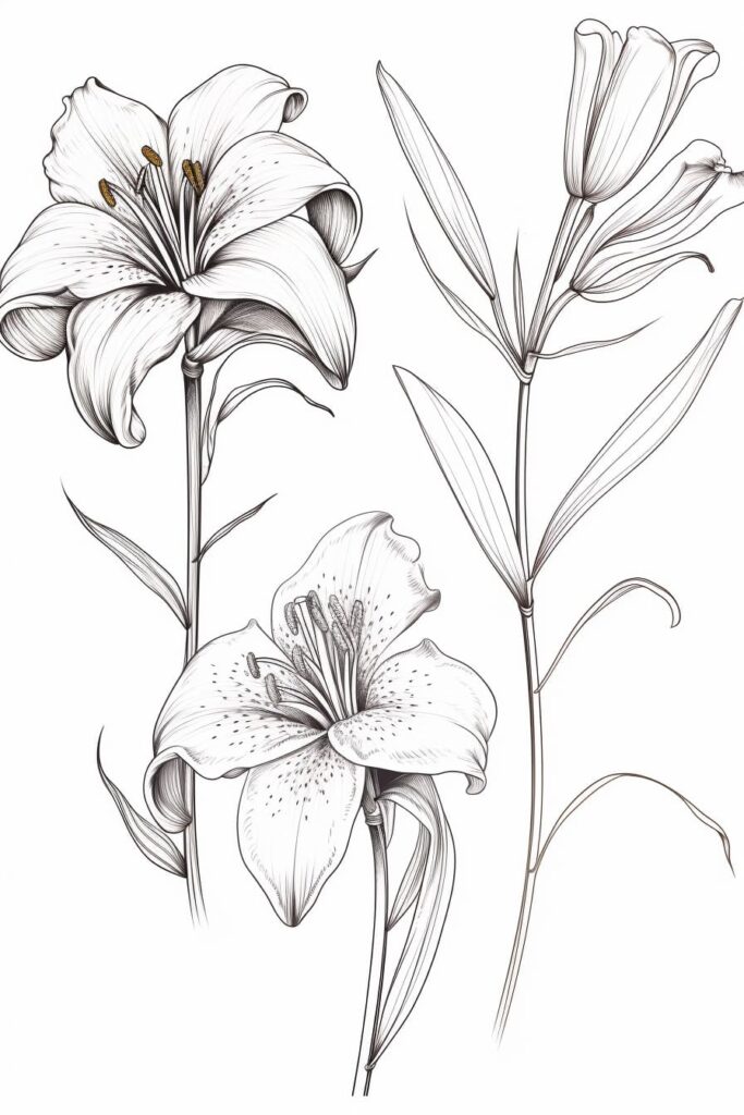 three types of lilies