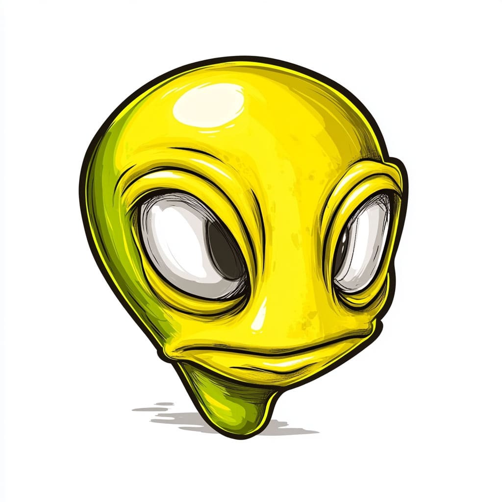 How to Draw an Alien logo