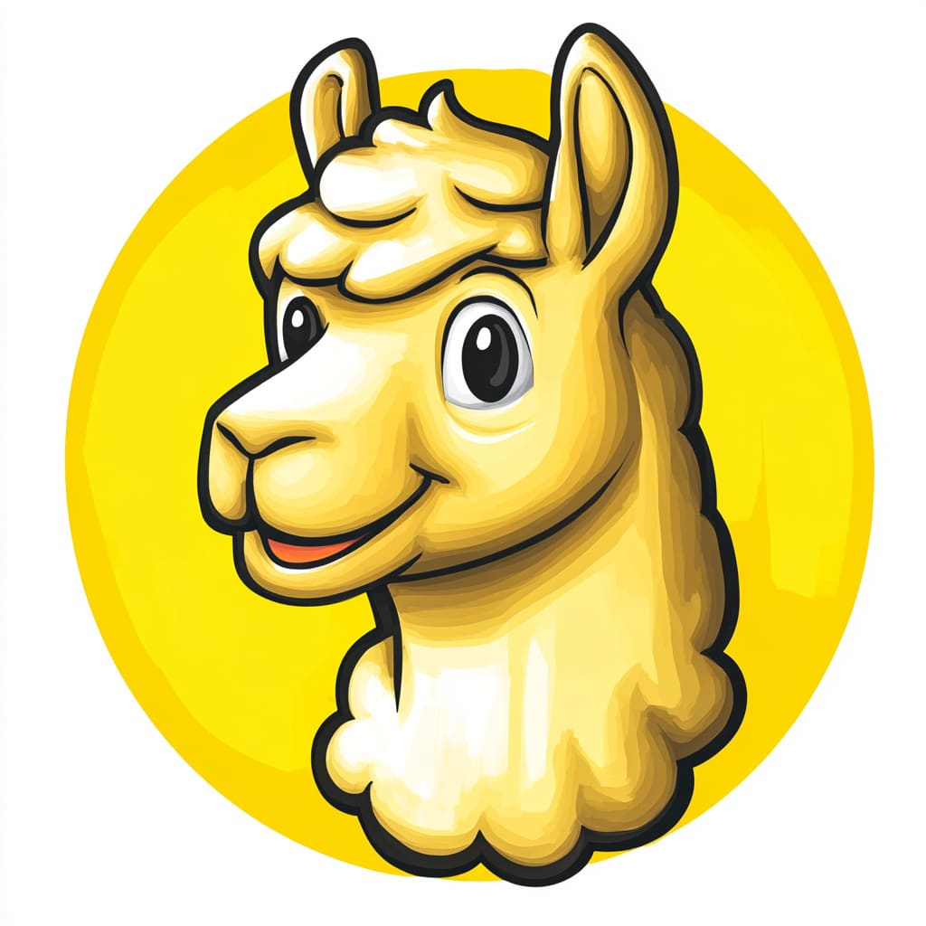 How to Draw an Alpaca logo