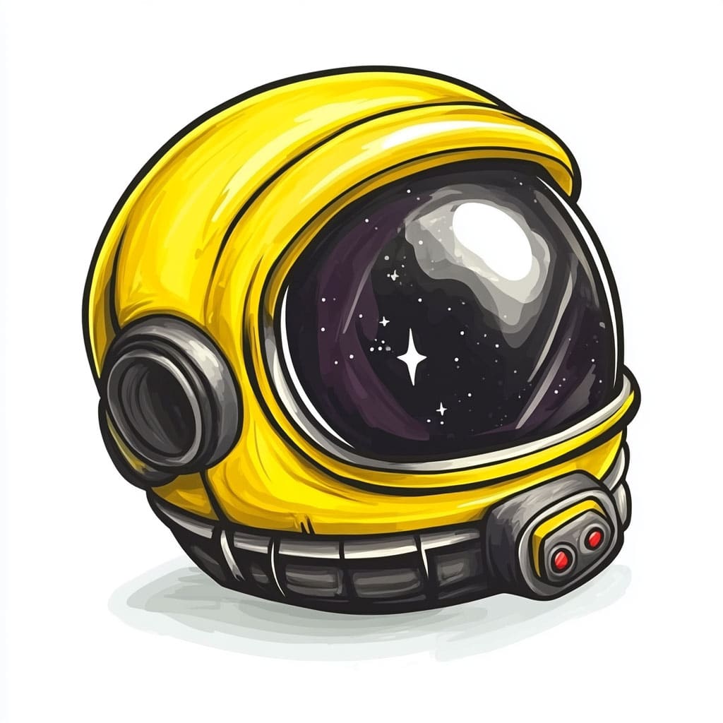 How to Draw an Astronaut Helmet logo