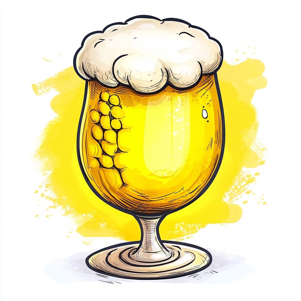 how to draw a beer