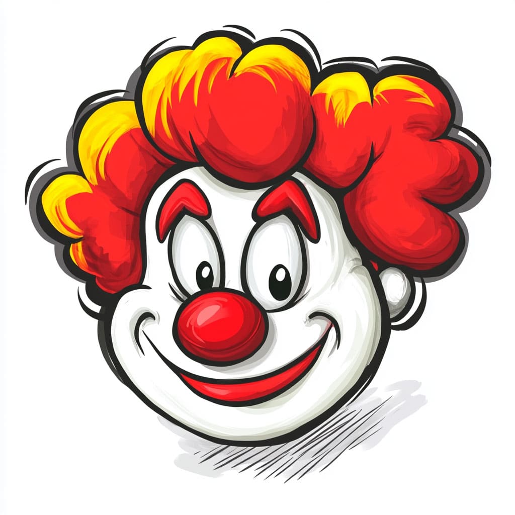 How to Draw a Clown logo